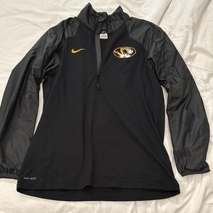 Nike Black and Gold Mizzou 1/4 Zip
